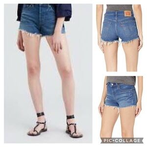 Levi’s 501 Cut Off Denim Jeans Button Fly Shorts Women’s size 29